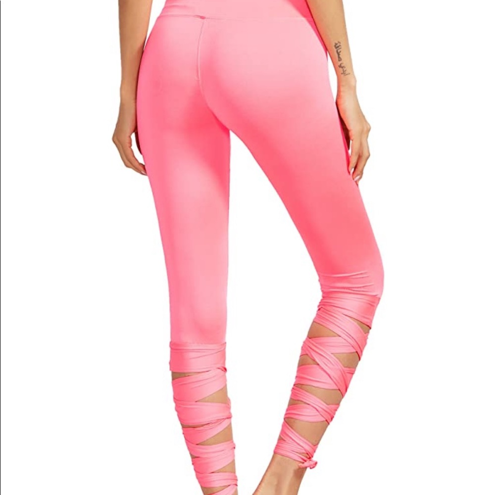 Pink ballet leggings. **NWOT** - Picture 5 of 7